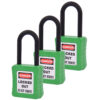 De-Electric Lockout Padlocks 3 Master Keyed 38mm Green